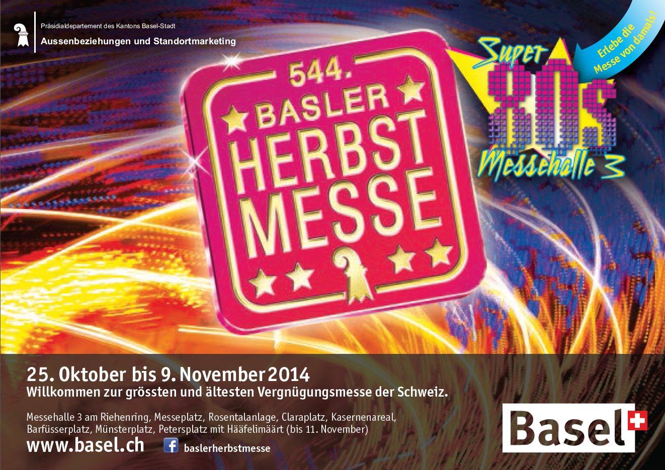 Offizielle Ankündigung der Basler Herbstmesse