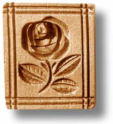 Rose mit Linienrand, [22439] 38x45mmNone | category=[1] Modelgrösse bis 60mm Durchmesser | Mold size up to 60mm diameter