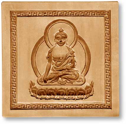 Shakyamuni Buddha, [22657] 101x100mmNone | category=[4] Modelgrösse von 90 bis 120mm Durchmesser | Mold size between 90 and 120mm diameter