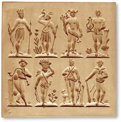 8 Bilder: Mythologische Figuren, [22866] 190x190mmNone | category=[5] Modelgrösse ab 120mm Durchmesser | Mold size over 120mm diameter